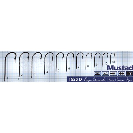 Mustad 1523D 100'lü Olta İğnesi 2