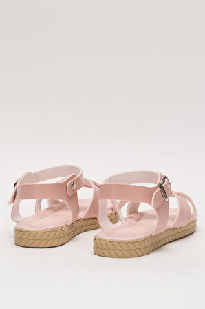 Günlük Şık Rahat Kadın Sandalet PUDRA