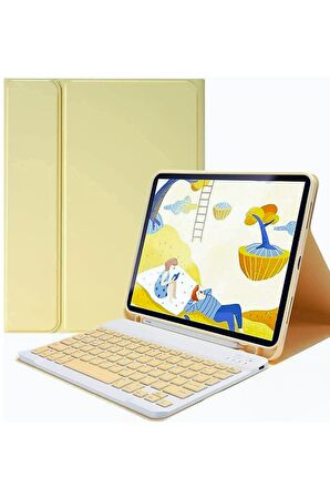 Qpen iPad Pro 2022 12.9 inç  Uyumlu Klavyeli Tablet Kılıf