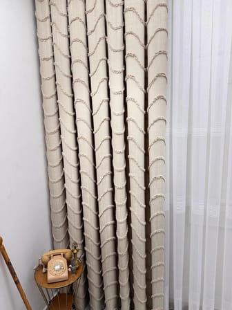 NİVEMESHOME  MİLA  BEJ  1/3 PİLELİ FON PERDE