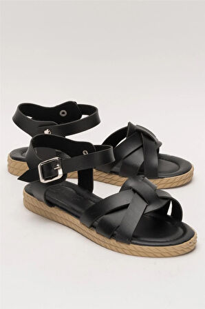 Günlük Şık Rahat Kadın Sandalet SİYAH