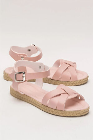 Günlük Şık Rahat Kadın Sandalet PUDRA