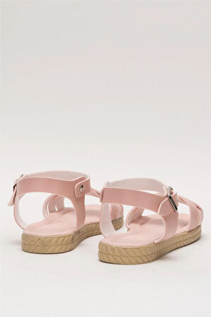 Günlük Şık Rahat Kadın Sandalet PUDRA