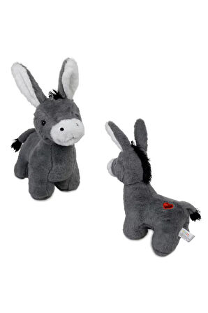 Sevimli Eşek Uyku Ve Oyun Arkadaşı Eşşek Peluş Oyuncak Peluş Eşek 35 Cm Kalpli Eşek