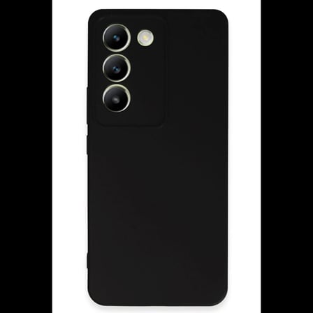 Vivo V30 Lite 4G Kılıf First Silikon - Siyah