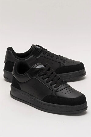 Unisex Düz Hafif Taban Günlük Sneaker Ayakkabı SİYAH