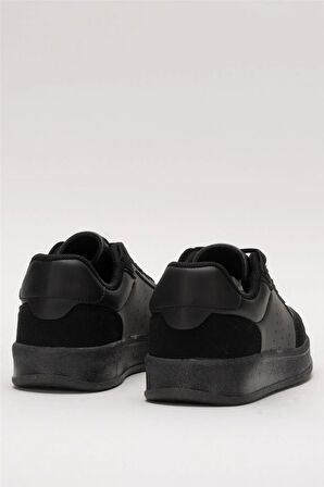 Unisex Düz Hafif Taban Günlük Sneaker Ayakkabı SİYAH
