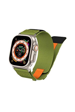 Apple Watch Ultra 49mm Uyumlu Fuchsia DRK-99 Hasır Kordon
