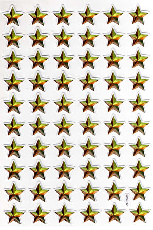 Sticker Kabartmalı A4 Boyutunda Stiker Defter, Planlayıcı Etiket-(lim509) - Yıldız