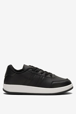 Unisex Düz Hafif Taban Günlük Sneaker Ayakkabı SİYAH