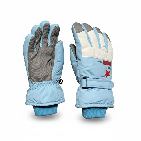 4-8 Yaş Erkek Çocuk Şişme Kar Kayak Eldiveni