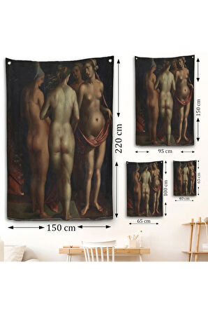 Albrecht Dürer - Venüs ve Üç Güzeller - Venus and the Three Graces-7471