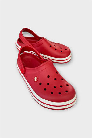 Unisex Comfort Hafif Medikal Hemşire Sabo Terlik KIRMIZI