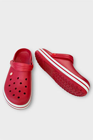 Unisex Comfort Hafif Medikal Hemşire Sabo Terlik KIRMIZI