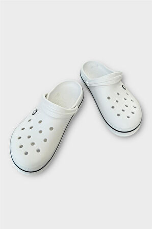 Unisex Comfort Hafif Medikal Hemşire Sabo Terlik BEYAZ