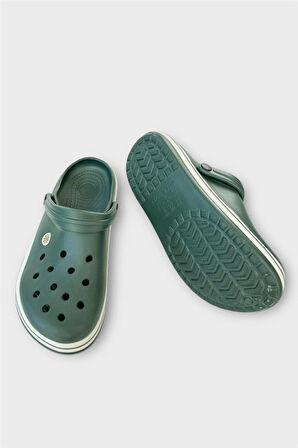 Unisex Comfort Hafif Medikal Hemşire Sabo Terlik HAKİ