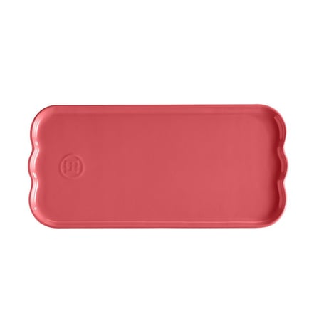 emile henry madeleine servis tabağı 31,5 x 15 cm pembe/rose candy