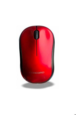 Wireless 1200 Dpı Kablosuz Optik Mouse - Kablosuz Mause C-13L Kırmızı