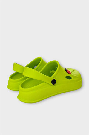 Kadın Comfort Uğur Böceği Tokalı Medikal Hemşire Sabo Terlik YEŞİL