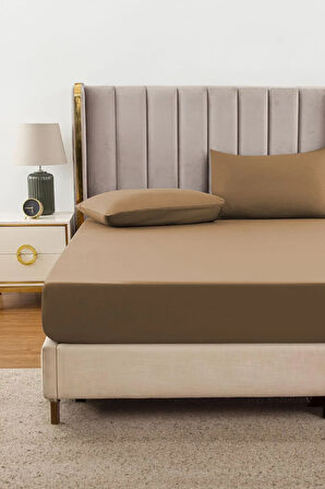 | Ranforce | Pamuklu Tek / Çift Kişilik Kahverengi Lastikli Çarşaf | 14 Renk | Fıtted |