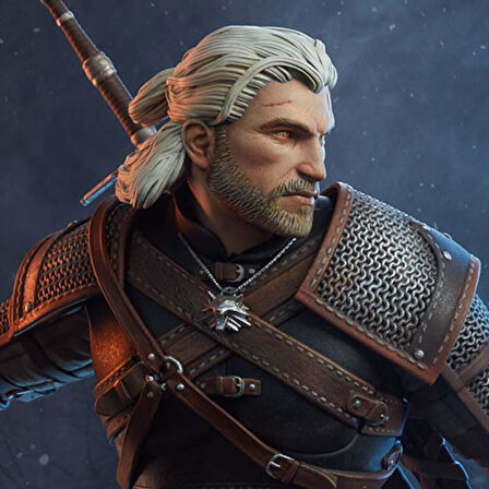 Geralt Statue 200601 The Witcher 3 : Wild Hunt