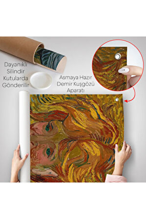 Vincent van Gogh - Mavi Kantaronlu Delikanlı Duvar Örtüsü - Young St. John's Wort-7477