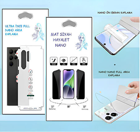 Tecno SPARK 9 PRO - NANO Ekran Koruyucu HAYALET + NANO Arka Kaplama SET Ultra İnce Esnek