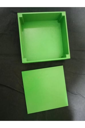 Elektronik plastik proje kutusu deliksiz 100×100×35 mm