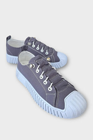 Unisex Kolay Giyilebilir Lastik Bağcıklı Spor Keten Sneaker Ayakkabı FÜME