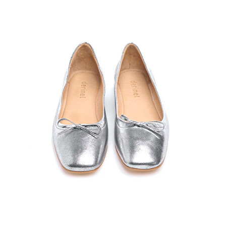 Hakiki Deri Fiyonklu Bantlı Kadın Babet