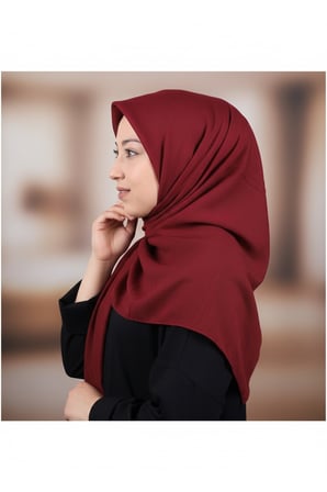Düz Renk Kraş Bambu Eşarp - Desen-01 - Renk-03