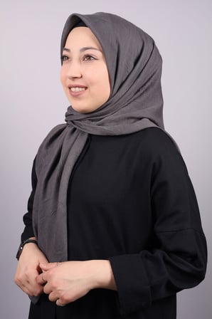 Düz Renk Kraş Bambu Eşarp - Desen-01 - Renk-03