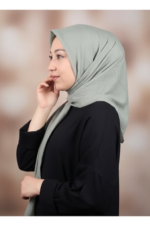 Düz Renk Kraş Bambu Eşarp - Desen-01 - Renk-03