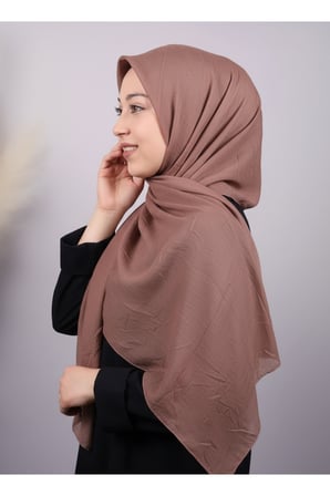 Düz Renk Kraş Bambu Eşarp - Desen-01 - Renk-03