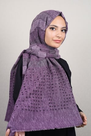 Desenli Aqua Şal - Desen-01 - Renk-11