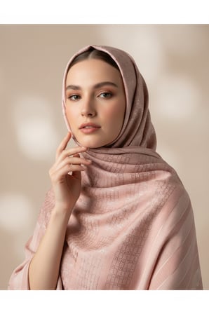 Desenli Aqua Şal - Desen-05 - Renk-07