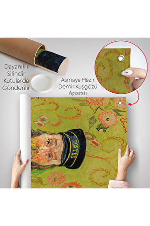 Vincent van Gogh - Joseph Roulin'in Portresi Duvar Örtüsü-7480