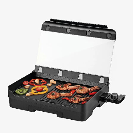 MDB Sinbo Elektrikli Izgara Cam Kapaklı