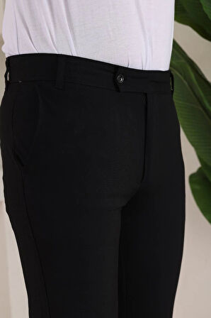 MDB Erkek Slim Fit Likralı Bilek Boy Dilli Kumaş Pantolon
