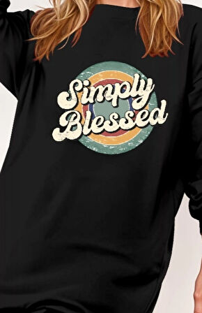 MDB Kadın Uzun Kollu Bisiklet Yaka Yazılı Viskon Iki Iplik Elbise