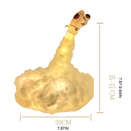 MDB Kendin Yap Uçan Astronot Tasarımlı Gece Lambası