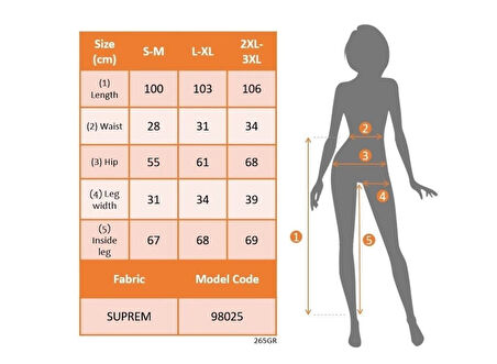 MDB Kadın Desenli Süprem Pantolon