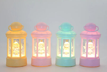 MDB Melek Figürlü Işıklı Kar Küresi