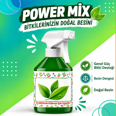 2 Adet Süper Set Kök Yaprak Tomurcuk Bitki Besini Power Mix Doğal Besin