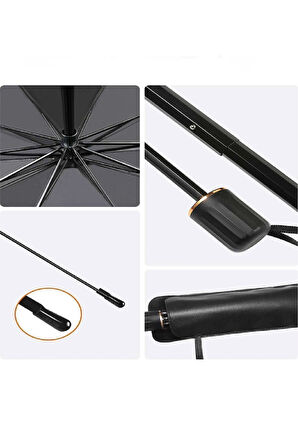 Oto Araba Güneşlik Şemsiye Tip Ön Cam Güneş Önleyici Katlanabilir 135 cm X 80 cm