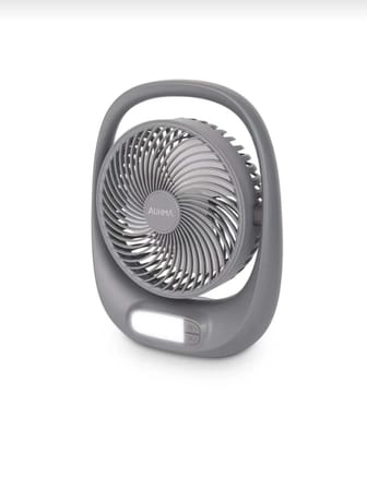 Şarjlı Masaüstü Fan Vantilatör 7'' Led Işıklı 3 Kademeli Taşınabilir Kablosuz Mini Fan