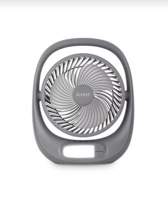 Şarjlı Masaüstü Fan Vantilatör 7'' Led Işıklı 3 Kademeli Taşınabilir Kablosuz Mini Fan