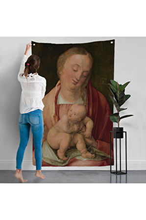 Albrecht Dürer - Çocuk Duvar Örtüsü - Virgin and Child-7483