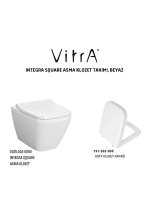 Zentrum Square Asma Klozet, Vitra Integra Square Klozet Kapağı 191-003-009