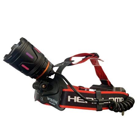 Ws-2060 Profesyonel Şarjlı Kafa Lambası 25 Watt 1800 Lümen